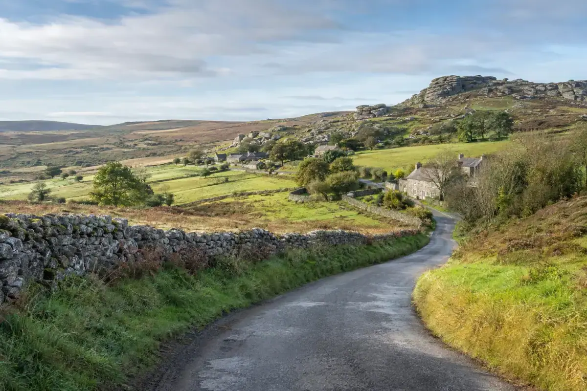 Dartmoor landscape in the local service area